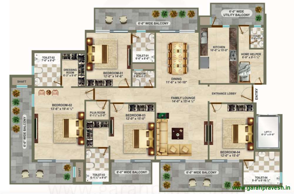 4+1BHK | 3890 |3.26 cr