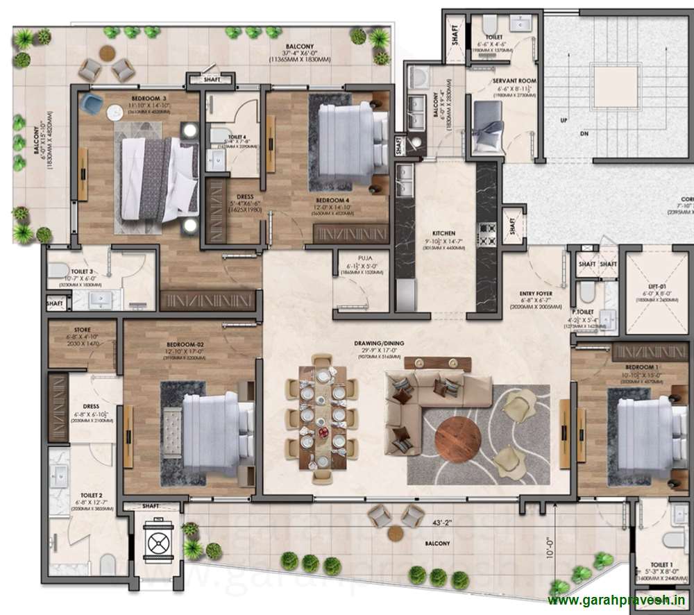 4+1BHK 