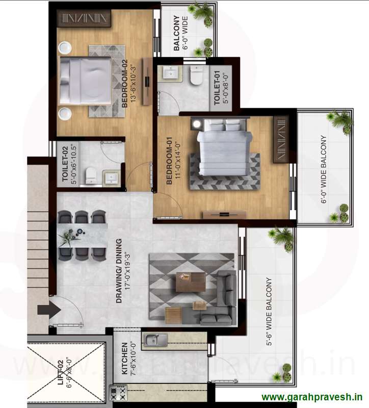 2BHK