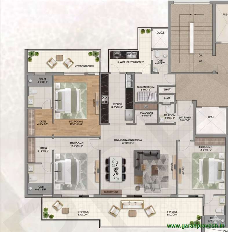 3+1 BHK |2720 Sq.Ft | 2.31 Cr
